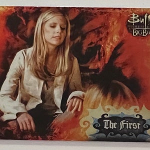 Aimant de réfrigérateur cartes à collectionner recyclées Buffy contre les vampires