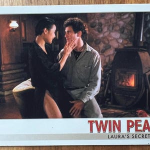 Aimant de réfrigérateur cartes à collectionner recyclées Twin Peaks