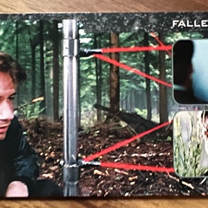 Aimant de réfrigérateur cartes à collectionner recyclées X-Files