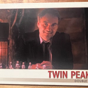 Aimant de réfrigérateur cartes à collectionner recyclées Twin Peaks