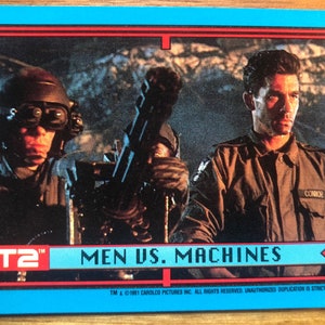 Aimant de réfrigérateur cartes à collectionner recyclées Terminator 2