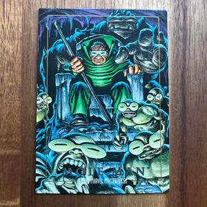 Aimant de réfrigérateur cartes à collectionner recyclées Mole Man