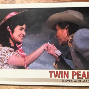 Aimant de réfrigérateur cartes à collectionner recyclées Twin Peaks