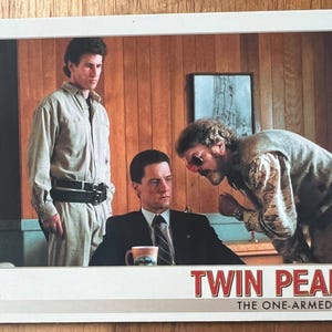 Aimant de réfrigérateur cartes à collectionner recyclées Twin Peaks