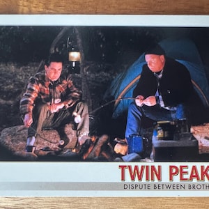 Aimant de réfrigérateur cartes à collectionner recyclées Twin Peaks