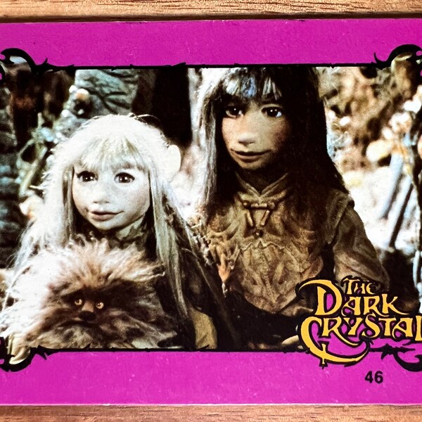 Dark Crystal Recycled Trading Card Fridge Magnet