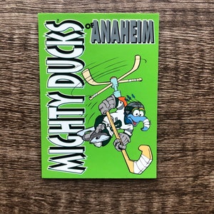 Aimant pour réfrigérateur cartes à collectionner recyclées Anaheim Ducks Muppets Take the Ice
