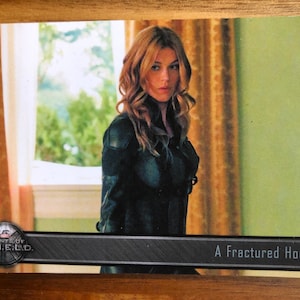Aimant de réfrigérateur cartes à collectionner recyclées Agents of Shield