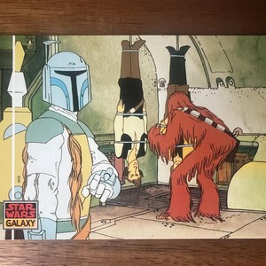 Aimant de réfrigérateur cartes à collectionner recyclées Star Wars