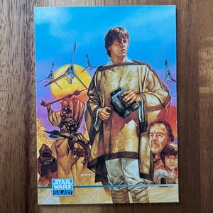 Aimant de réfrigérateur cartes à collectionner recyclées Galaxy Star Wars