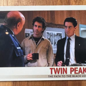 Aimant de réfrigérateur cartes à collectionner recyclées Twin Peaks