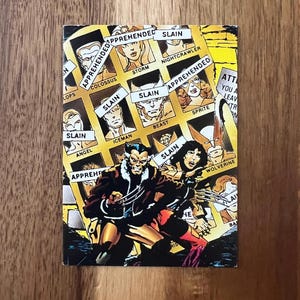 Aimant de réfrigérateur cartes à collectionner recyclées Wolverine