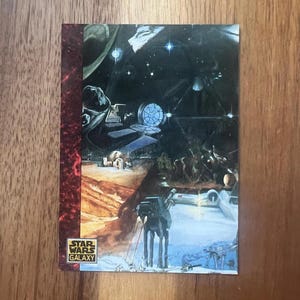 Aimant de réfrigérateur cartes à collectionner recyclées Star Wars