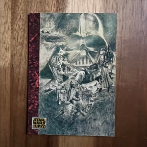 Aimant de réfrigérateur cartes à collectionner recyclées Galaxy Star Wars