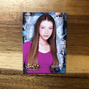 Aimant de réfrigérateur cartes à collectionner recyclées Buffy contre les vampires