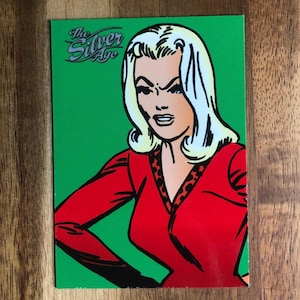 Aimant de réfrigérateur cartes à collectionner recyclées Gwen Stacy