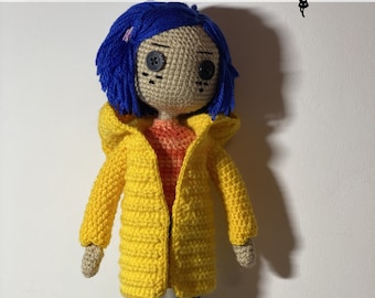 Crochet Pattern FR-US - Amigurumi Creepy Boutons Doll Coraline