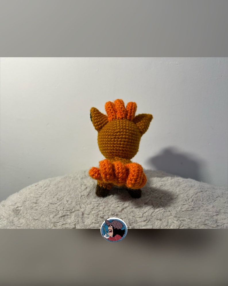 Crochet Pattern FR-US-SP Amigurumi Pokmon Fox Chibi Vupix image 7