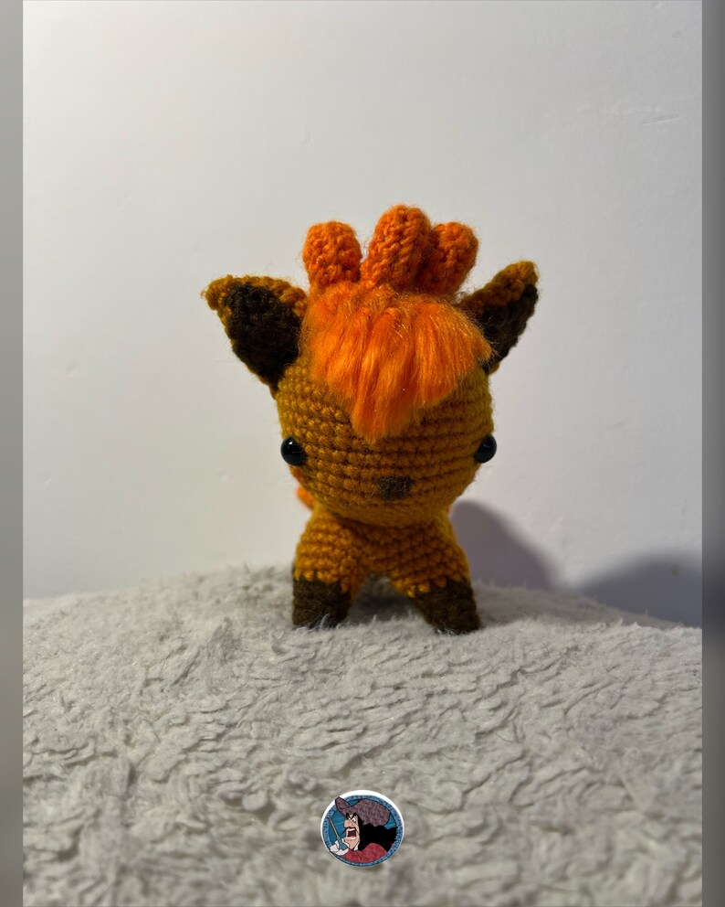 Crochet Pattern FR-US-SP Amigurumi Pokmon Fox Chibi Vupix image 8