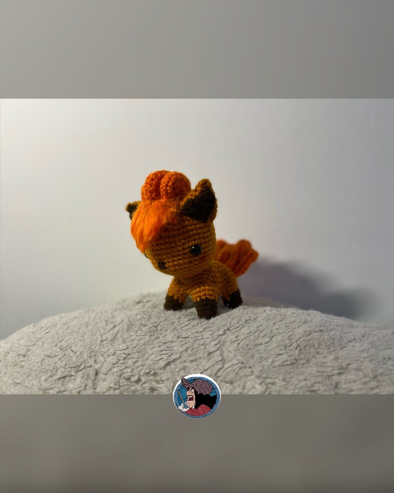 Crochet Pattern FR-US-SP Amigurumi Pokmon Fox Chibi Vupix image 5