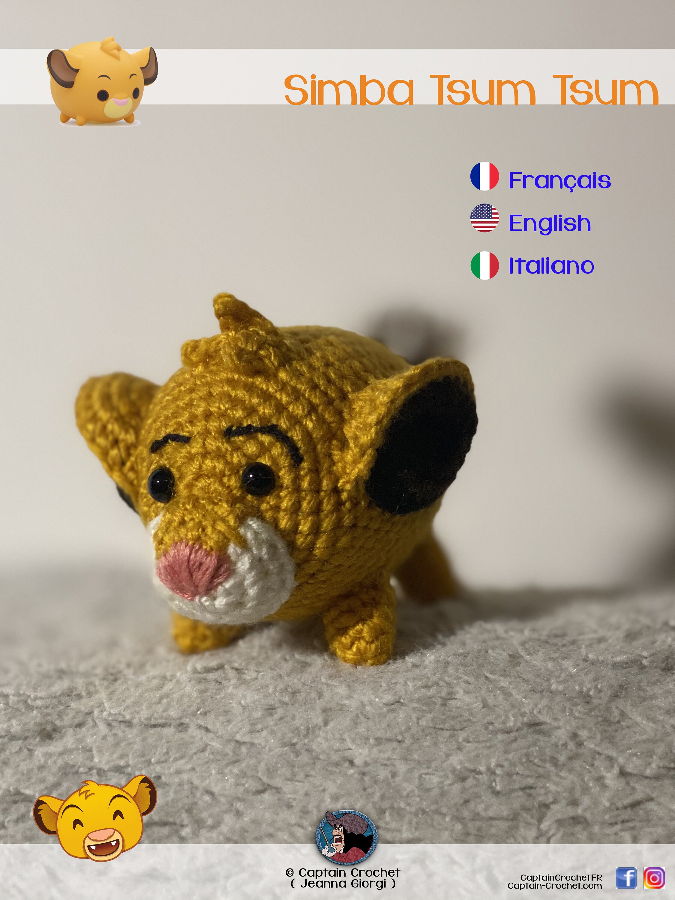 Amigurumi Simba Tsum Tsum Kawaii - Etsy 
