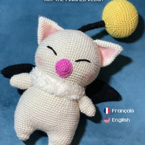 Crochet Pattern FR-US - Amigurumi Moogle Mog Final Fantasy