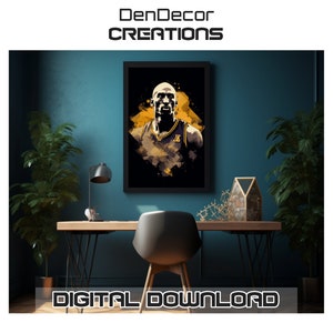 Kobe Grafitti Wall Art | NBA | Michael Jordan Digital/Physical Poster