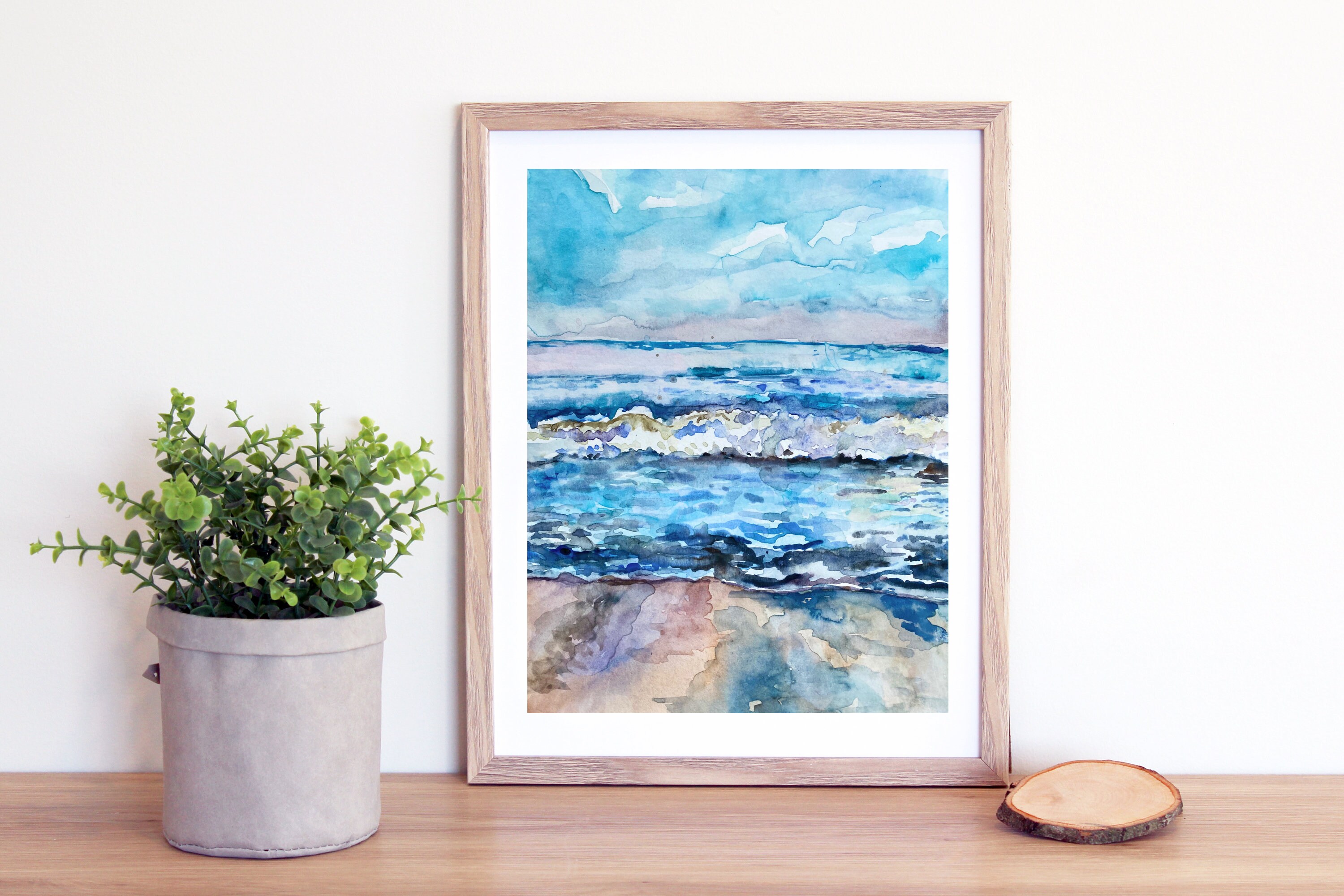 Nauset Beach Printable Watercolor Wall Art - Etsy Australia