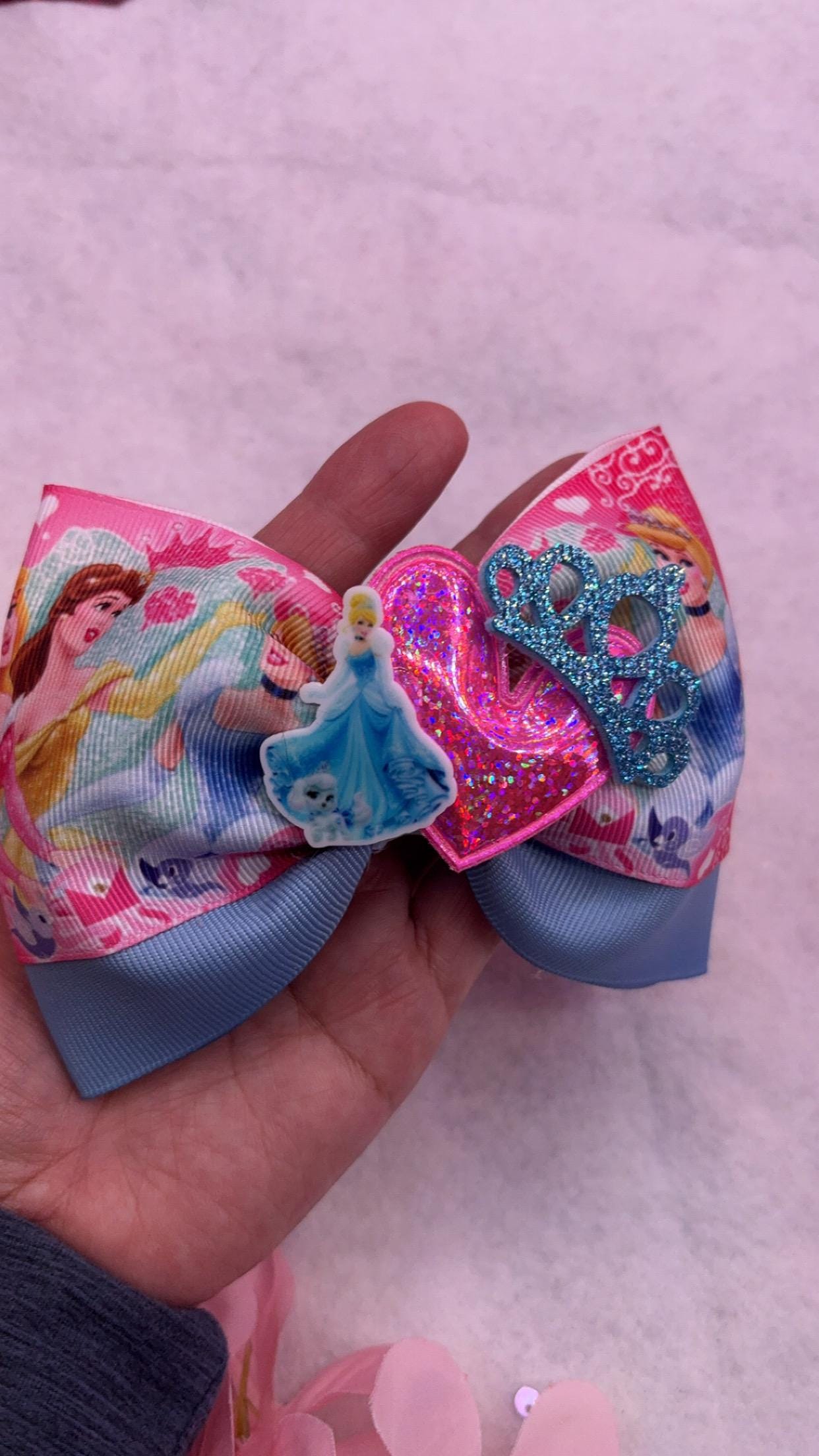 PRINCESS COLLECTION BOW Princess Bows, Blue, Princess, Hair Bows, Hair ...
