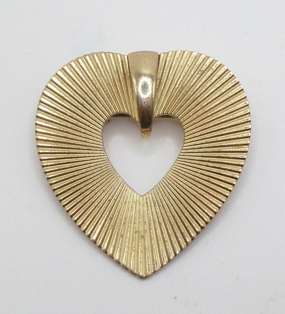 Vintage Sterling Silver Napier Heart Brooch - Eleg