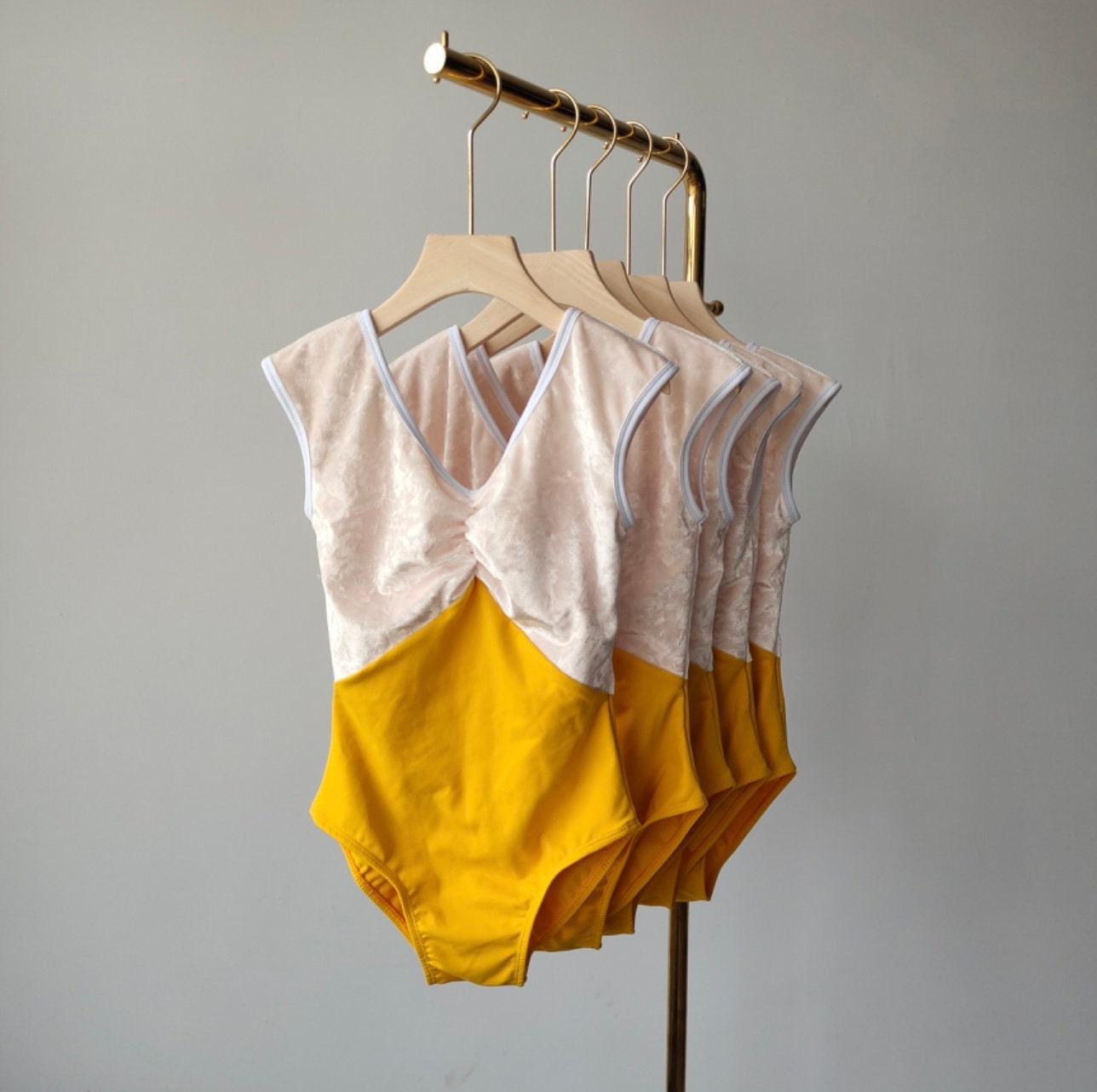 Sunrise velvet Leotard