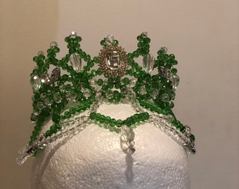 Green Crystal Tiara