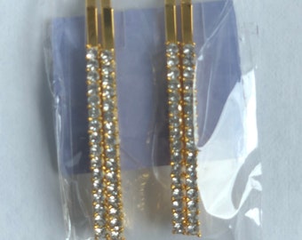 Hair Pins with Cube Zirconia