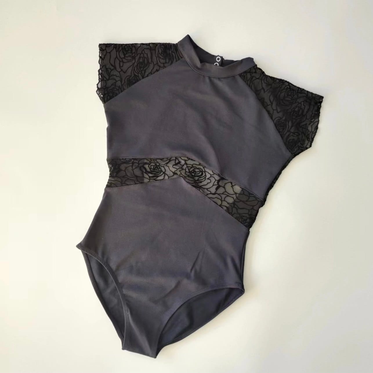 Black lace ballet leotard clearance