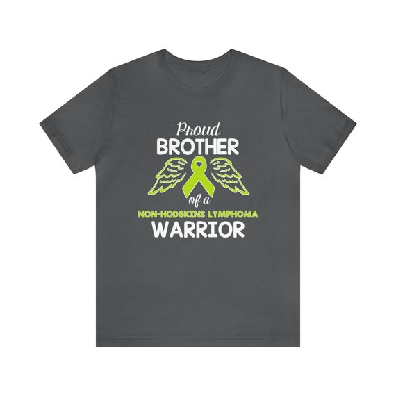 Proud Brother Lymphoma Awareness T-Shirt Lime Green Ribbbon Proud Brother Lymphoma Awareness T-Shirt Lime Green Ribbbon