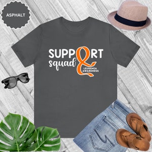 Support Squad: Leukemia Awareness Unisex Jersey Short Sleeve Tee