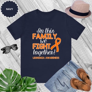 Family Fight Together: Leukemia Awareness Unisex Jersey Short Sleeve Tee