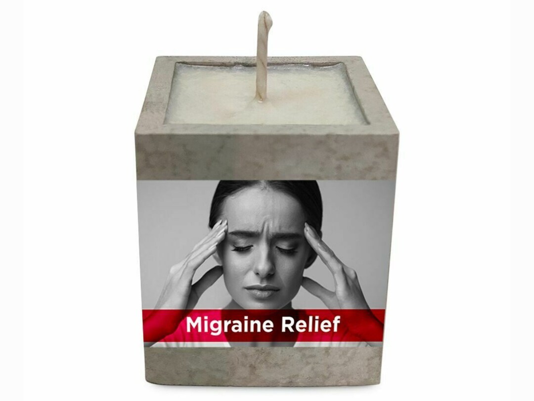Aromatherapy Candle Migraine Relief Natural Alternative Etsy UK