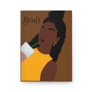 Hardcover Goals Journal/Affirmation Journal/Journal for Black Women