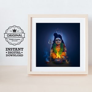 Veppilaikari Amman - Printable Hindu Deities Print, Digital Download.