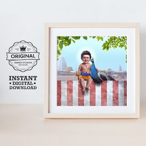 Thiruchendur Murugan - Printable Hindu Deities Print, Digital Download.