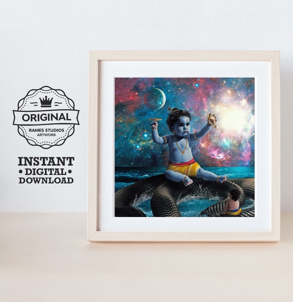 Lord Vishnu And Murugan Printable Hindu Deities Print Etsy