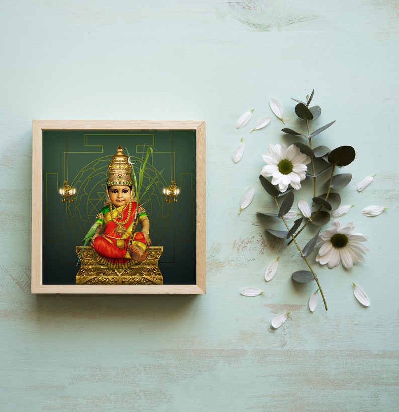 Kanchi Kamakshi Amman - Printable Hindu Deities Print, Digital Download ...