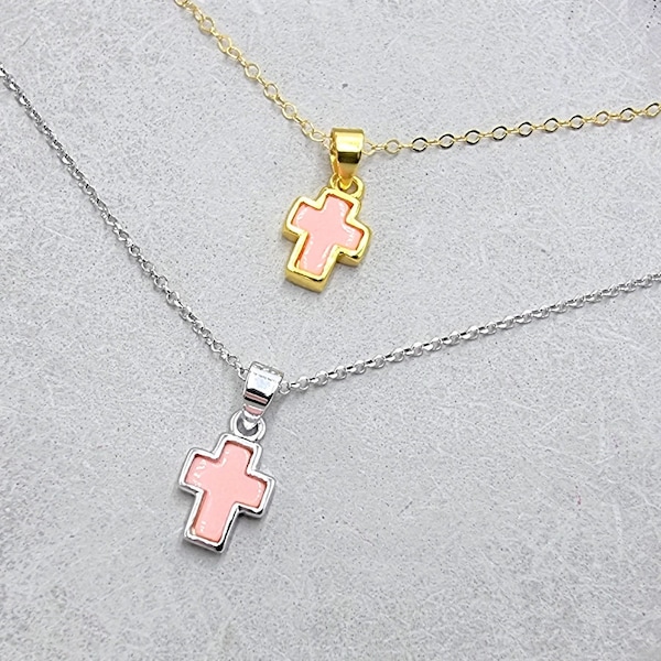 14k Gold Cross 925 Etsy