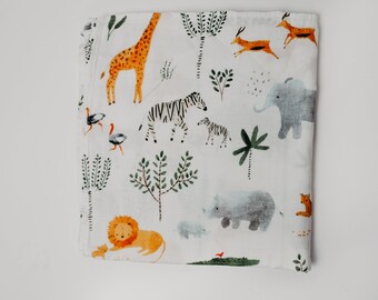cow print swaddle