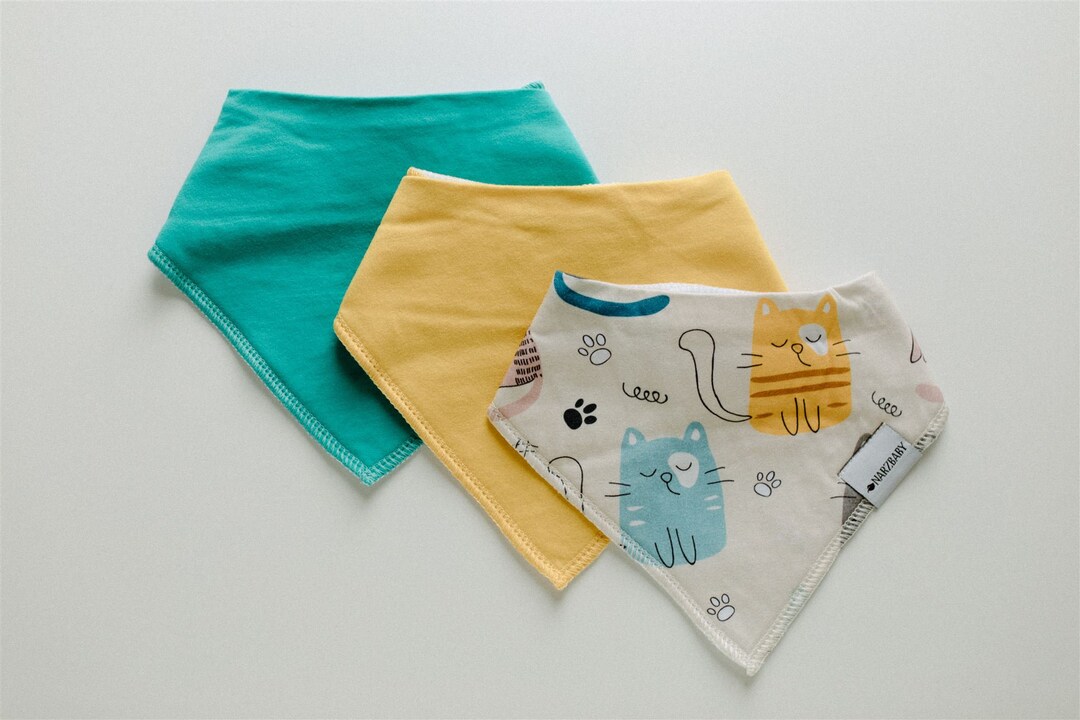 3pc Bandana Bibs Bibs Bib Baby Bib Baby Girl Feeding Etsy