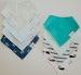Narzbaby 8-pack Baby Bandana Bibs ,saliva , drool, bib, Baby Bib, Baby Boy, Drooling Covers | Adjustable Snaps for Infants| blue 100% Cotton 