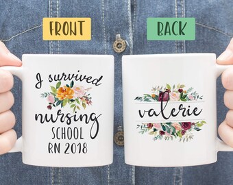 Nurse Graduation Gift, RN 2018 Mug, Grad Student from Nursing School College, Nurse Grad Gift, Nurse Mug, Registered Nurse Coffee Mug Cup