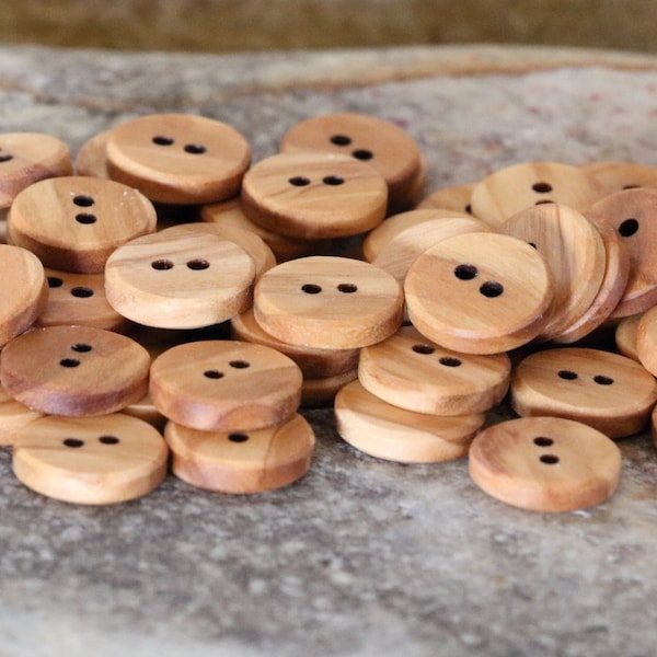 petits boutons de chemise en bois d'olivier, boutons en bois classiques, boutons de chemise habillée, boutons pour chapeaux, boutons pour vêtements, boutons de 13 mm