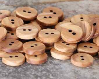 small Olive Wood shirt buttons, classic wooden buttons, dress shirt buttons, buttons for hats, buttons for clothing 13mm buttons